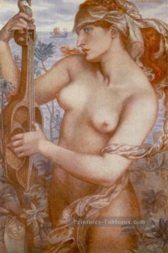  Gabriel Peintre - Ligeia Siren préraphaélite Confrérie Dante Gabriel Rossetti